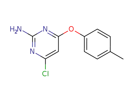 Molecular Structure of 100763-72-2 (2-amino-4-(p-tolyloxy)-6-chloropyrimidine)