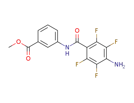 Benzoic acid, 3-[(4-amino-2,3,5,6-tetrafluorobenzoyl)amino]-, methyl
ester