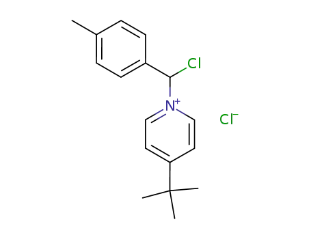 Molecular Structure of 113700-09-7 (Pyridinium, 1-[chloro(4-methylphenyl)methyl]-4-(1,1-dimethylethyl)-,
chloride)
