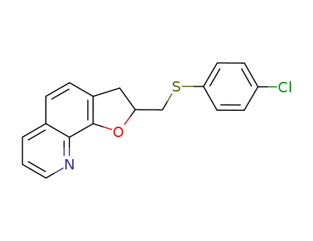 2-(4-Chloro-phenylsulfanylmethyl)-2,3-dihydro-furo[3,2-h]quinoline