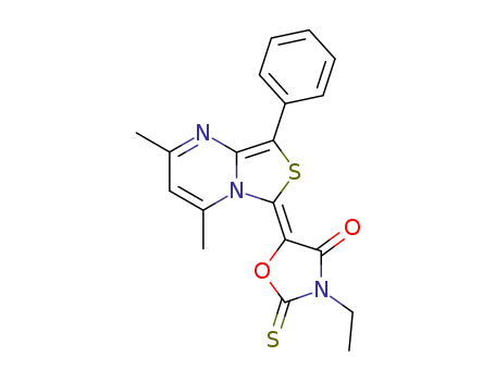 5-[2,4-Dimethyl-8-phenyl-thiazolo[3,4-a]pyrimidin-(6E)-ylidene]-3-ethyl-2-thioxo-oxazolidin-4-one
