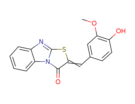 Thiazolo[3.2-a]benzimidazol-3(2H)-one, 2-(4-hydroxy-3-methoxy-benzylid eno)-