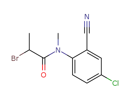 N-(2-bromopropionyl)-5-chloro-N-methyl-2-cyanoaniline
