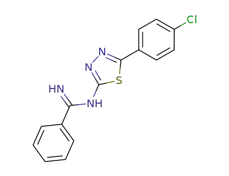 <i>N</i>-[5-(4-chloro-phenyl)-[1,3,4]thiadiazol-2-yl]-benzamidine