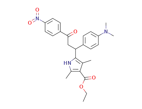 rac-Ethyl 5-<1'-<4-(dimethylamino)phenyl>-3'-(4'''-nitrophenyl)-3'-oxopropyl>-2,4-dimethyl-1H-pyrrole-3-carboxylate