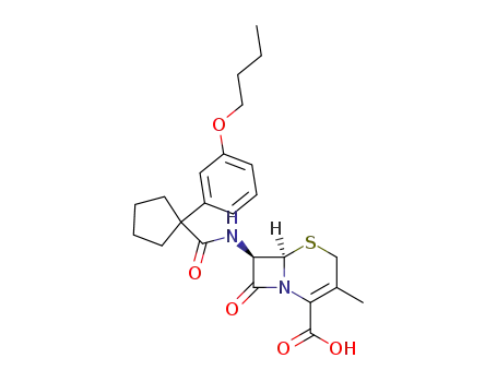 (6R,7R)-7-{[1-(3-Butoxy-phenyl)-cyclopentanecarbonyl]-amino}-3-methyl-8-oxo-5-thia-1-aza-bicyclo[4.2.0]oct-2-ene-2-carboxylic acid