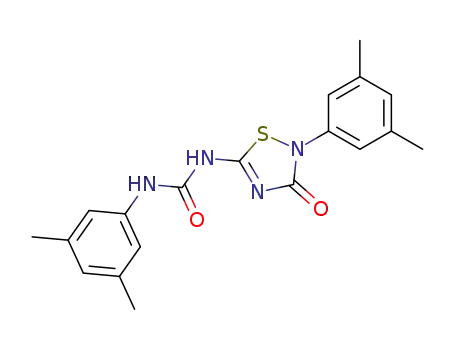 Molecular Structure of 119872-21-8 (1-(3,5-Dimethyl-phenyl)-3-[2-(3,5-dimethyl-phenyl)-3-oxo-2,3-dihydro-[1,2,4]thiadiazol-5-yl]-urea)