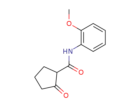 Molecular Structure of 109103-87-9 (2-oxo-cyclopentanecarboxylic acid <i>o</i>-anisidide)