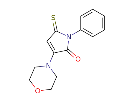 2H-Pyrrol-2-one, 1,5-dihydro-3-(4-morpholinyl)-1-phenyl-5-thioxo-