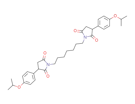 1,1'-(1,7-Heptanediyl)bis(3-(4-(1-methylethoxy)phenyl)-2,5-pyrrolidinedione)