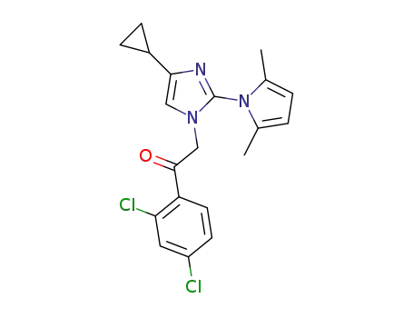 2-(4-cyclopropyl-2-(2,5-dimethyl-1H-pyrrol-1-yl)-1H-imidazol-1-yl)-1-(2,4-dichlorophenyl)ethan-1-one
