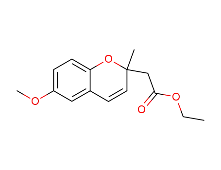 2H-1-Benzopyran-2-acetic acid, 6-methoxy-2-methyl-, ethyl ester