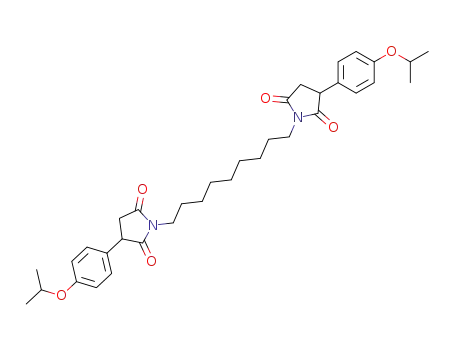 Molecular Structure of 115906-31-5 (2,5-Pyrrolidinedione,1,1'-(1,9-nonanediyl)bis[3-[4-(1-methylethoxy)phenyl]-)
