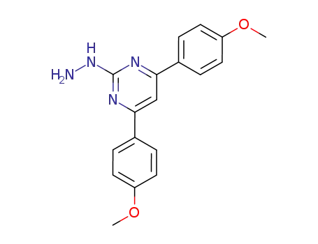 2-hydrazino-4,6-bis(p-methoxyphenyl)pyrimidine