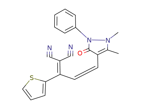 2-[(Z)-3-(1,5-Dimethyl-3-oxo-2-phenyl-2,3-dihydro-1H-pyrazol-4-yl)-1-thiophen-2-yl-allylidene]-malononitrile