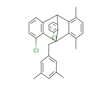 ap-8,13-dichloro-1,4-dimethyl-9-(3,5-dimethylbenzyl)triptycene