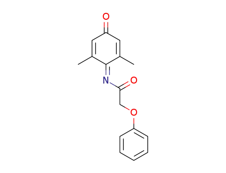 Molecular Structure of 1413925-83-3 (N-(2,6-dimethyl-4-oxocyclohexa-2,5-dien-1-ylidene)phenoxyacetamide)