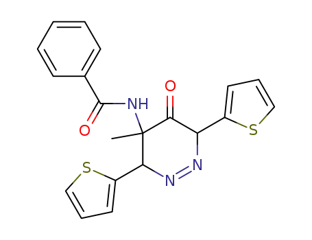 N-(4-Methyl-5-oxo-3,6-di-thiophen-2-yl-3,4,5,6-tetrahydro-pyridazin-4-yl)-benzamide