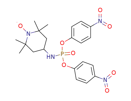 bis(p-nitrophenyl) 1-oxy-2,2,6,6-tetramethyl-4-piperidinyl phosphoramidate