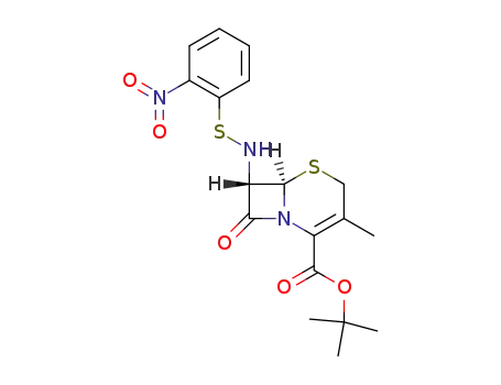 tert-butyl (+/-)-3-methyl-7α-O-nitrobenzenesulfenamido-3-cephem-4-carboxylate