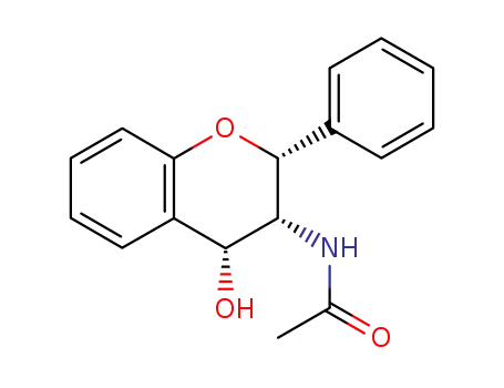 (+/-)-3<i>c</i>-Acetylamino-2<i>r</i>-phenyl-chroman-4<i>c</i>-ol