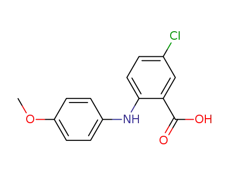 Benzoic acid, 5-chloro-2-[(4-methoxyphenyl)amino]-