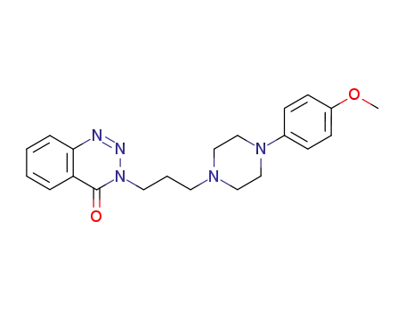 Molecular Structure of 91532-17-1 (1,2,3-Benzotriazin-4(3H)-one,
3-[3-[4-(4-methoxyphenyl)-1-piperazinyl]propyl]-)