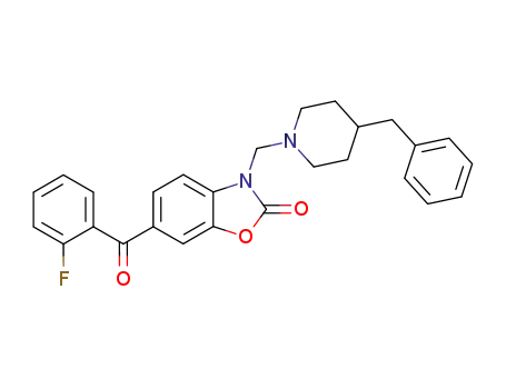 2(3H)-Benzoxazolone,
6-(2-fluorobenzoyl)-3-[[4-(phenylmethyl)-1-piperidinyl]methyl]-