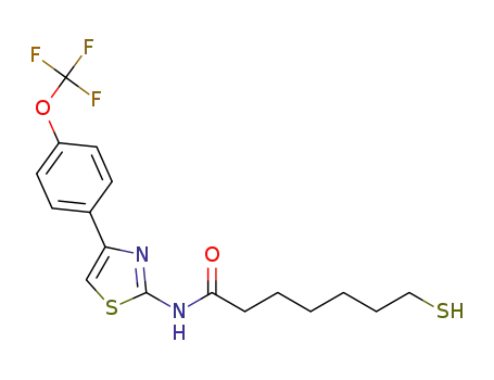 7-mercapto-N-(4-(4-(trifluoromethoxy)phenyl)thiazol-2-yl)heptanamide