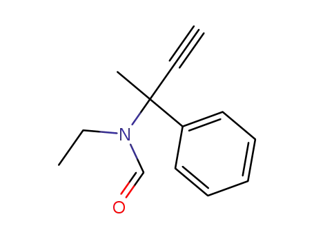 <1-<Aethyl-formyl-amino>-1-methyl-propin-(2)-yl>-benzol
