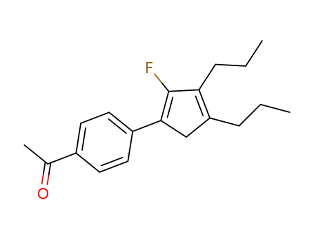 1-[4-(2-fluoro-3,4-dipropylcyclopenta-1,3-dien-1-yl)phenyl]ethan-1-one