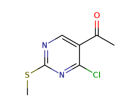 Ethanone, 1-[4-chloro-2-(methylthio)-5-pyrimidinyl]-(66116-82-3)