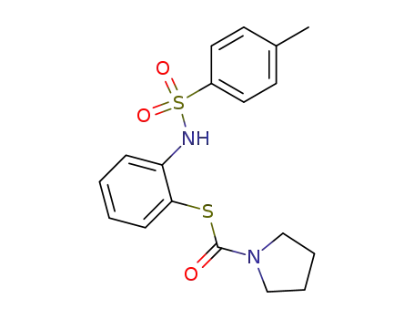 1-Pyrrolidinecarbothioic acid,
S-[2-[[(4-methylphenyl)sulfonyl]amino]phenyl] ester
