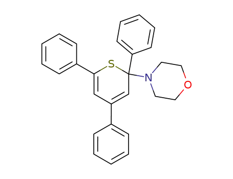 Molecular Structure of 87691-76-7 (Morpholine, 4-(2,4,6-triphenyl-2H-thiopyran-2-yl)-)