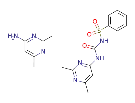 C<sub>13</sub>H<sub>14</sub>N<sub>4</sub>O<sub>3</sub>S*C<sub>6</sub>H<sub>9</sub>N<sub>3</sub>