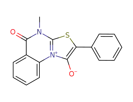 anhydro-1-hydroxy-4-methyl-5-oxo-2-phenyl-4H-thiazolo<3,2-a>quinazolinum hydroxide