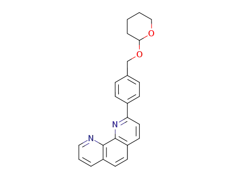 Molecular Structure of 157523-08-5 (2-<(p-Tetrahydropyranyloxymethyl)phenyl>-1,10-phenanthroline)