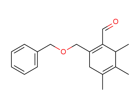 2-Benzyloxymethyl-4,5,6-trimethyl-cyclohexa-1,4-dien-1-carbaldehyd