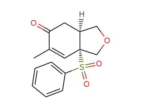 5(3H)-Isobenzofuranone,
1,3a,4,7a-tetrahydro-6-methyl-7a-(phenylsulfonyl)-, cis-