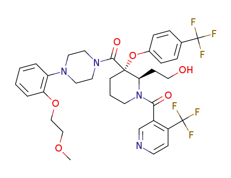 C<sub>35</sub>H<sub>38</sub>F<sub>6</sub>N<sub>4</sub>O<sub>6</sub>