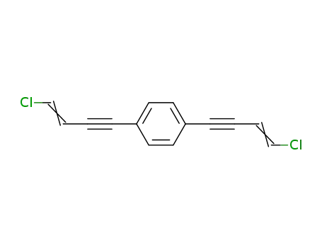 Molecular Structure of 141135-34-4 (Benzene, 1,4-bis(4-chloro-3-buten-1-ynyl)-)