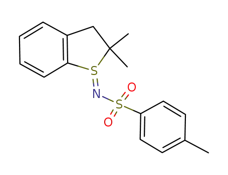 Molecular Structure of 76186-55-5 (2,2-dimethyl-2,3-dihydrobenzo<b>thiophene N-(p-toluenesulfonyl)sulfilimine)