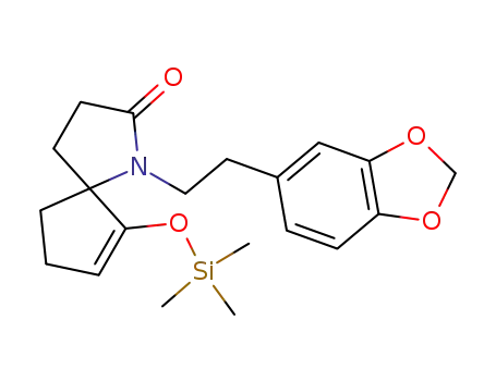 1-(2-Benzo[1,3]dioxol-5-yl-ethyl)-6-trimethylsilanyloxy-1-aza-spiro[4.4]non-6-en-2-one