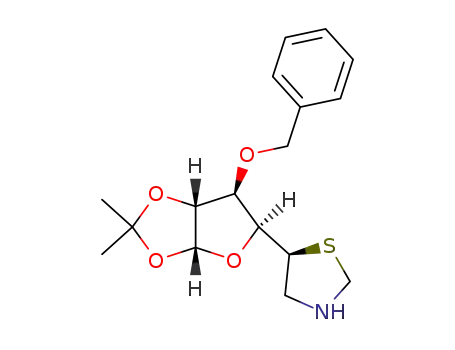 (4<i>S</i>)-<i>O</i><sup>3</sup>-benzyl-<i>O</i><sup>1</sup>,<i>O</i><sup>2</sup>-isopropylidene-4-(<i>S</i>)-thiazolidin-5-yl-β-<i>L</i>-threofuranose