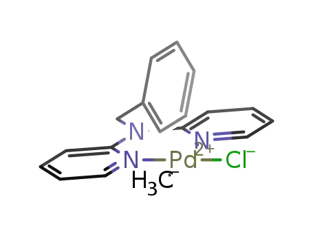 Pd<sup>(II)</sup>Me(2,2′-dipyridyl-N-benzylamine)Cl