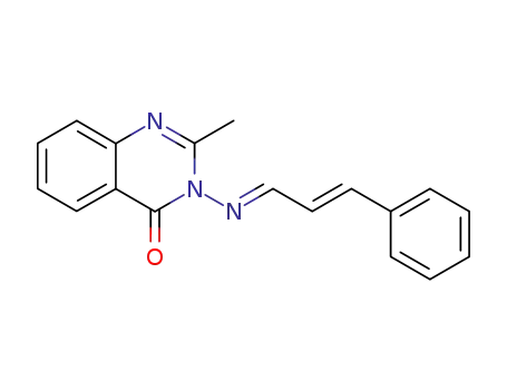 Molecular Structure of 41332-45-0 (4(3H)-Quinazolinone, 2-methyl-3-[(3-phenyl-2-propenylidene)amino]-)