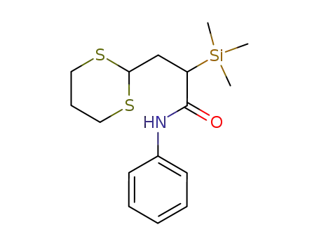 3-[1,3]Dithian-2-yl-N-phenyl-2-trimethylsilanyl-propionamide