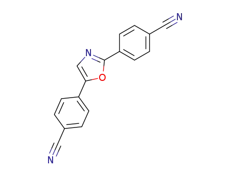 Molecular Structure of 55368-59-7 (4,4'-(oxazole-2,5-diyl)dibenzonitrile)