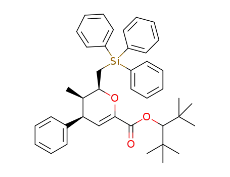 (2S,3R,4S)-2,2,4,4-tetramethylpentan-3-yl 3-methyl-4-phenyl-2-(triphenylsilylmethyl)-3,4-dihydro-2H-pyran-6-carboxylate