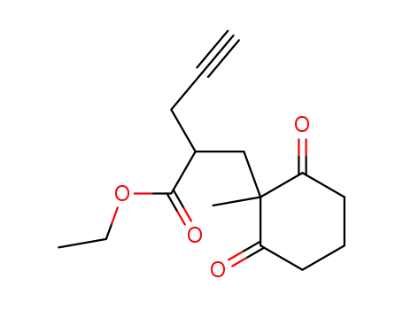 2-(1-Methyl-2,6-dioxo-cyclohexylmethyl)-pent-4-ynoic acid ethyl ester